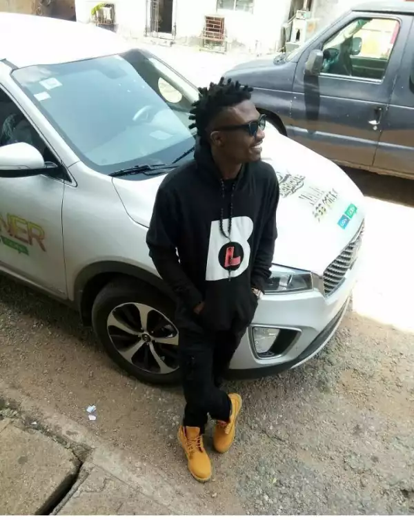 Efe Poses With His SUV At His "BasedOnLogistics" Video Shoot
